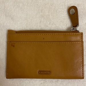 Tan Coach Card Case